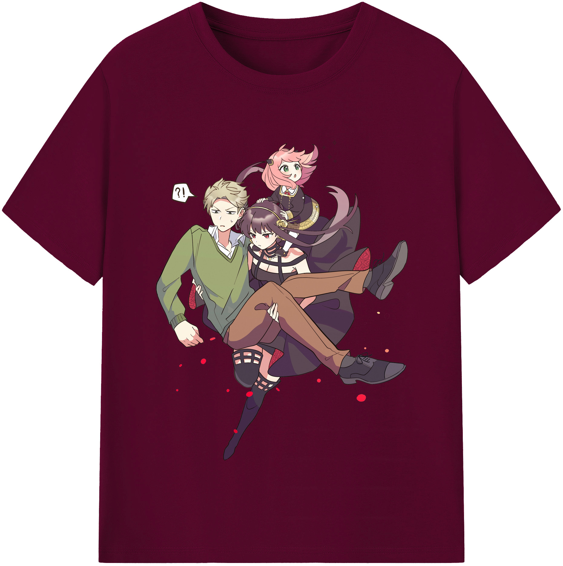 （画像用） SPY×FAMILY间谍家家酒 レディースカジュアルプリントTシャツ（綿100％）